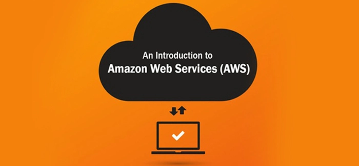 The image illustrates the introduction to Amazon Web Services (AWS).